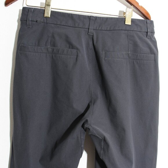 Lululemon Commission Pant Slim *Warpstreme 28" Obsidian Gray Chino Size 31 - Picture 12 of 14